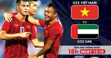 Lịch trực tiếp trận U22 Việt Nam vs U22 UAE