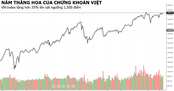 VN-Index lọt top 7 chỉ số tăng mạnh nhất thế giới trong năm 2021 