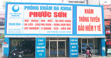 Dính hàng loạt vi phạm khám chữa bệnh, phòng khám Phước Sơn bị phạt