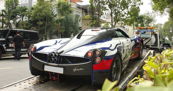 Pagani Huayra hơn 80 tỷ của Minh Nhựa vận chuyển đến nhà Cường Đô la