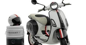 Cận cảnh xe máy hạng sang Vespa Elettrica của Mansory 