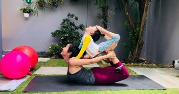 Những nhóc tì nhà sao Việt tập yoga điêu luyện như nào