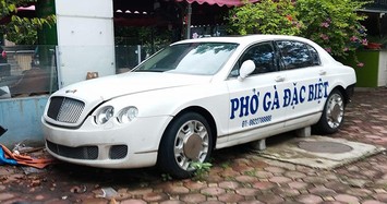 Bentley Continental Flying Spur dùng làm trưng bày cho việc bán phở của đại gia