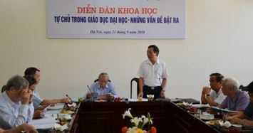 Chuyển đổi sang tự chủ đại học cần phải có lộ trình