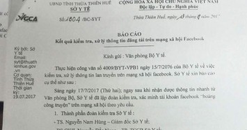 Bộ Y tế không đề nghị xử phạt bác sĩ “bôi nhọ” Bộ trưởng 