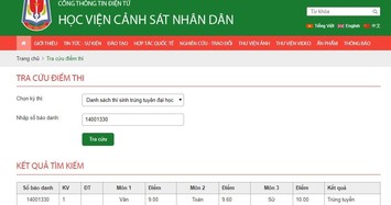 Điểm chuẩn 2018: Nữ sinh Sơn La trở thành thủ khoa HV Cảnh sát 