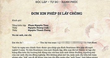 "Đơn xin phép lấy chồng" gửi sếp của nhân viên khiến dân mạng phì cười