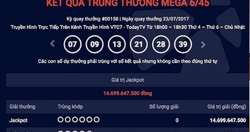 Kết quả xổ số Vietlott mới nhất: Giải 15 tỷ tìm được chủ?