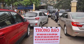 Quá tải đăng kiểm ôtô ngày cuối năm Đinh Dậu 2017