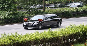 Siêu xe sang Mercedes S600 chở ông Kim Jong Un tại Singapore