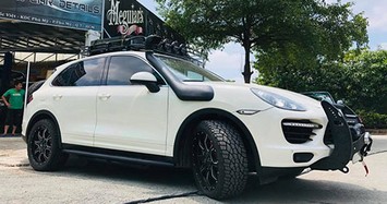 Dân chơi Việt độ Porsche Cayenne tiền tỷ thành xe off-road