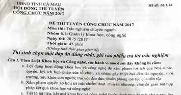 Vụ lộ nguồn đề thi công chức tại Cà Mau: Kỷ luật nhiều cán bộ