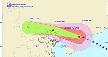 Dự báo thời tiết 17/9: Bão Mangkhut suy yếu, Hà Nội giảm 6 độ