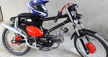 Honda Cub độ "siêu chất" chỉ 7 triệu đồng ở Bình Định 