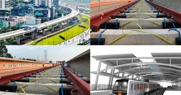 Cận cảnh đoạn đường ray đầu tiên trên tuyến Metro Bến Thành - Suối Tiên