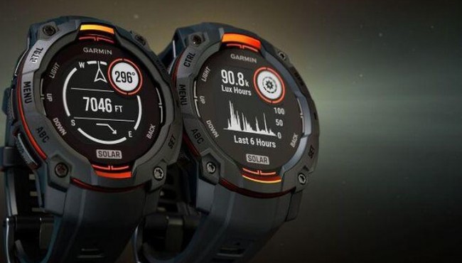 Garmin tung đồng hồ thông minh Instinct 3 series có đèn pin đa chế độ