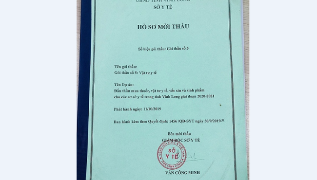 Sở Y tế Vĩnh Long có dấu hiệu bất thường đấu thầu Gói vật tư y tế 2020 - 2021?