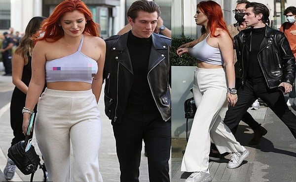 Công chúa Disney Bella Thorne bận áo không nội y khoe vòng 1 bốc lửa 