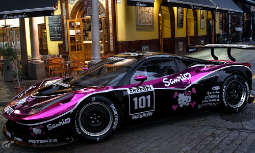Trầm trồ với siêu xe Ferrari 458 Italia phiên bản Hello Kitty