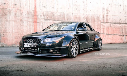 Xem Audi A4 đời 2004 độ widebody siêu hầm hố ở Sài Gòn 