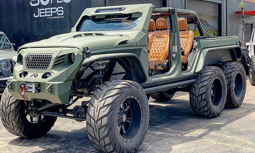 'Quái vật' 6 bánh Jeep Wrangler có giá khởi điểm 3,4 tỷ đồng