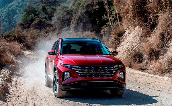 Cận cảnh Hyundai Tucson 2022 giá khoảng 577 triệu đồng