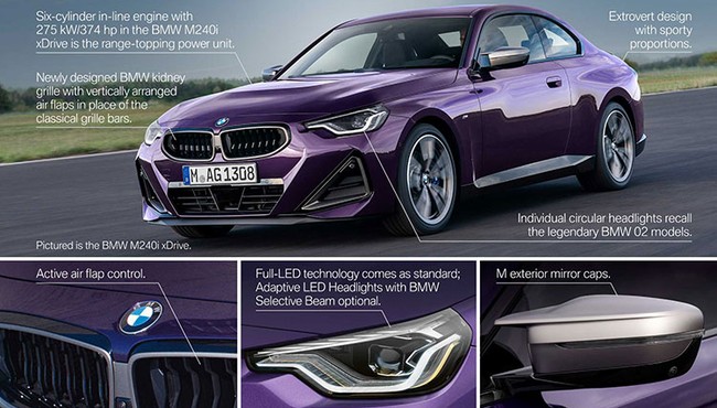 Cận cảnh BMW 2-Series Coupe 2022 hai cửa giá hơn 800 triệu đồng