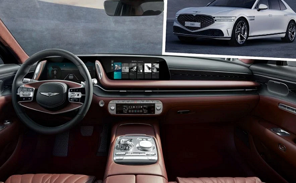 Cận cảnh xe sang Genesis G90 2023 có nội thất sang chảnh 