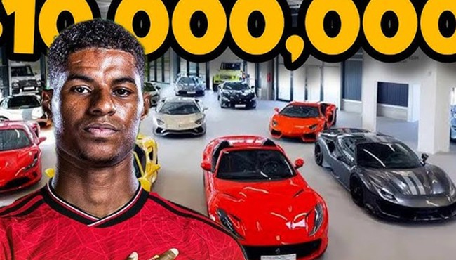 Điểm danh ôtô khủng tiền tỷ của tiền đạo “tay chơi” Marcus Rashford