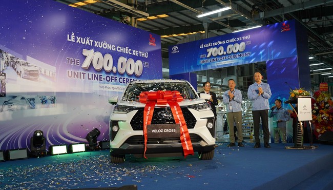 700.000 chiếc ôtô xuất xưởng, Toyota Việt Nam cán mốc ấn tượng