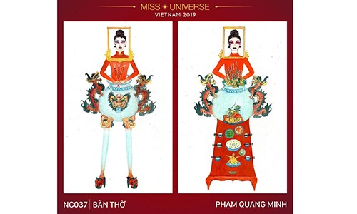 Tranh cãi quanh trang phục “Bàn thờ” thi Miss Universe