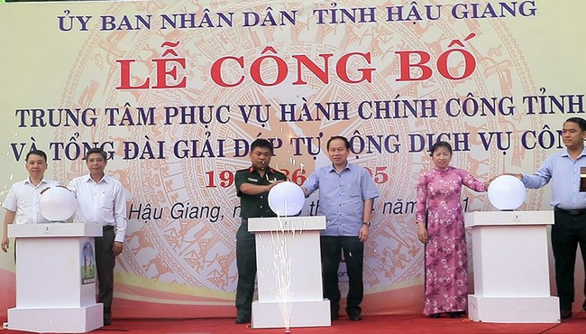 Hậu Giang ra mắt trung tâm phục vụ hành chính công