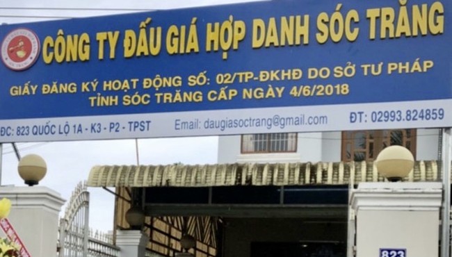 Vì sao Công ty Đấu giá hợp danh Sóc Trăng bị phạt?