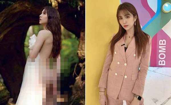 Hotgirl ca sĩ Trúc Trúc 'cởi sạch' trong rừng cực gợi cảm 