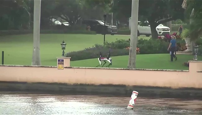 Chó robot tuần tra quanh dinh thự Mar-a-Lago