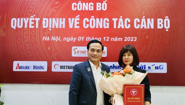 Bà Nguyễn Thị Mai Hương được bổ nhiệm Tổng biên tập Báo Tri thức và Cuộc sống