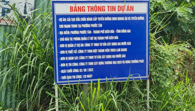 Đồng Nai: Mương thoát nước đường Đinh Quang Ân được thiết kế như thế nào?