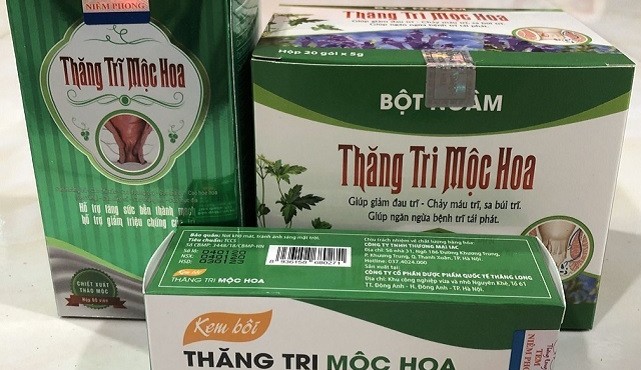 Đại tràng MH, Thăng trĩ Mộc Hoa của Mộc Hoa Đường vi phạm quảng cáo