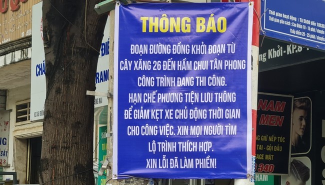 Đồng Nai: Dự án chống ngập đường Đồng Khởi khởi công rồi... im lìm 