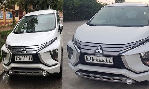 Bộ đôi xe bình dân Mitsubishi Xpander biển “khủng” ở Việt Nam