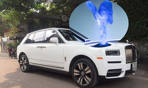 Đẹp mỹ mãn Rolls-Royce Cullinan hơn 40 tỷ lắp logo phát sáng