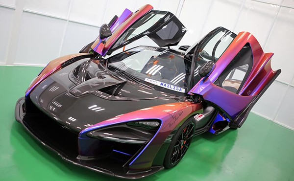 Cận cảnh siêu xe McLaren Senna 50 tỷ biển số Campuchia của đại gia Sài Gòn 