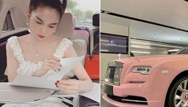 Nữ hoàng nội y Ngọc Trinh khoe Rolls-Royce tiền tỷ  