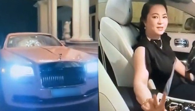 Nữ đại gia Nguyễn Phương Hằng livestream bên xe siêu sang Rolls-Royce 30 tỷ