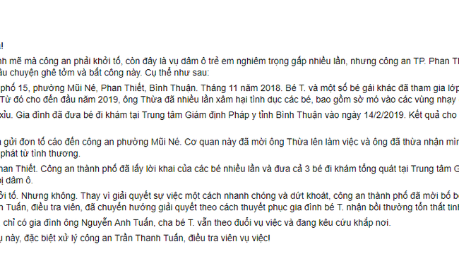 Lời kêu cứu làm rõ vụ thầy giáo dạy nhạc dâm ô nhiều bé gái