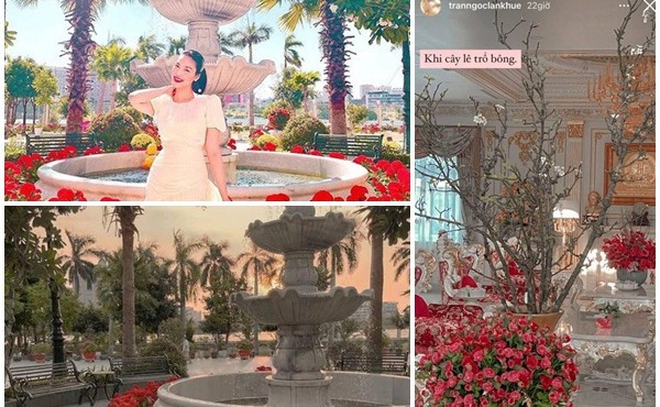 Cận cảnh biệt thự dát vàng của người đẹp Lan Khuê và chồng đại gia