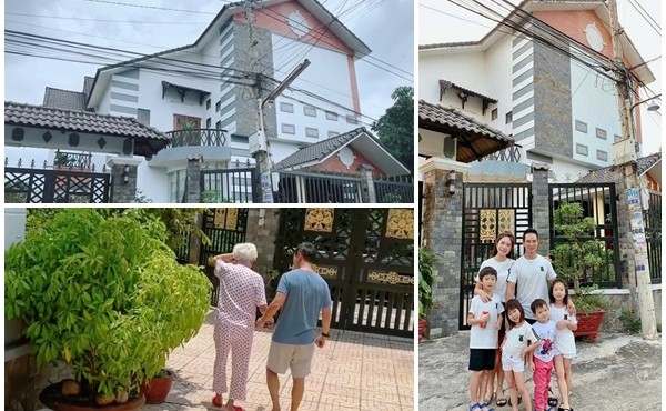 Cận cảnh ngôi nhà khang trang vợ chồng Lý Hải xây tặng mẹ ở Tiền Giang 
