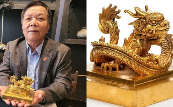 Danh tính đại gia chi hơn 153 tỷ đồng mua ấn vàng Hoàng đế chi bảo