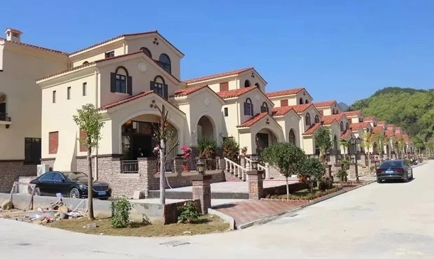 Đi xem làng nông dân nhưng biệt thự san sát 