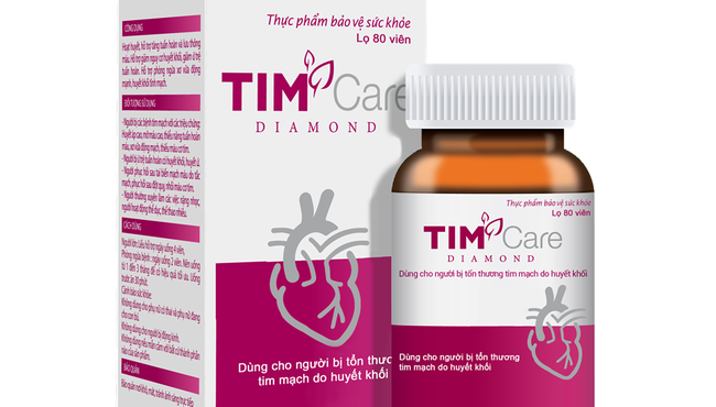 Thực phẩm bảo vệ sức khỏe TIM CARE DIAMOND quảng cáo sai sự thật